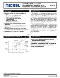 SY87721LHY-TR Datasheet Cover
