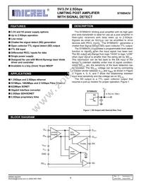 SY88943VKC-TR Datasheet Cover