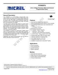 SY89297UMH-TR Datasheet Cover