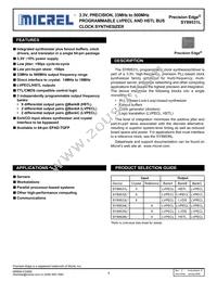 SY89531LHZ-TR Datasheet Cover