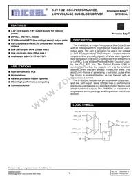 SY89824LHC-TR Datasheet Cover