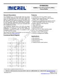 SY898530UTZ-TX Datasheet Cover