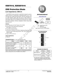 SZESD7016MUTAG Datasheet Cover