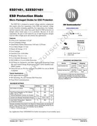 SZESD7481MUT5G Datasheet Cover