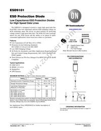 SZESD9101P2T5G Datasheet Cover