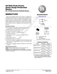 SZMMBZ27VCWT1G Datasheet Cover