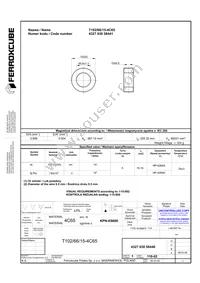 T102/66/15-4C65 Datasheet Cover