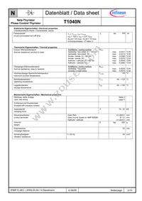 T1040N20TOFVTXPSA1 Datasheet Page 2