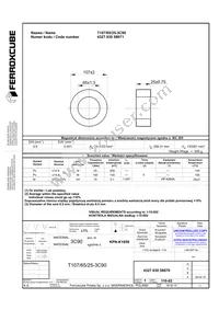 T107/65/25-3C90 Datasheet Cover