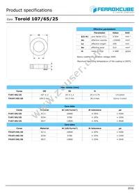 T107/65/25-3E27 Datasheet Cover