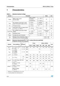 T1235-600R Datasheet Page 2