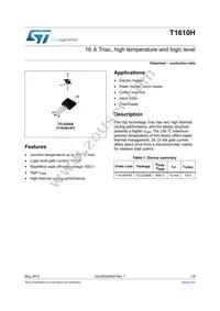 T1610H-6T Datasheet Cover