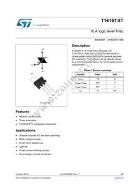 T1610T-8T Datasheet Cover