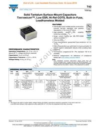 T42M2227M025EZA Datasheet Cover