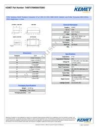 T490T476M006ATE800 Datasheet Cover