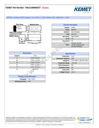 T491A106M004ZT Datasheet Cover