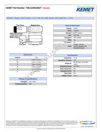 T491A155K035ZT Datasheet Cover