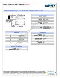T491A155M020ZT Datasheet Cover