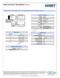 T491A156K010ZT Datasheet Cover