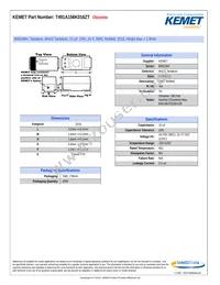 T491A156K016ZT Datasheet Cover