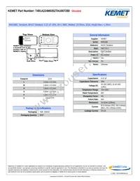 T491A224M035ZTAU007280 Datasheet Cover