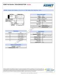 T491A225K010ZT7280 Datasheet Cover