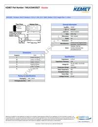 T491A334K035ZT Datasheet Cover