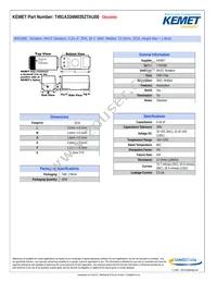 T491A334M035ZTAU00 Datasheet Cover