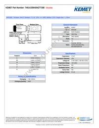 T491A335K004ZT7280 Datasheet Cover