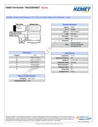 T491A335K006ZT Datasheet Cover