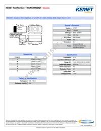 T491A476M004ZT Datasheet Cover