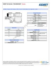 T491A684K025ZT Datasheet Cover