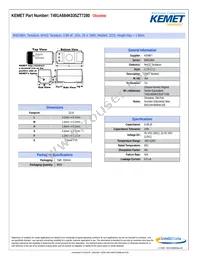 T491A684K035ZT7280 Datasheet Cover