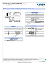 T491B105K035ZG7280 Datasheet Cover