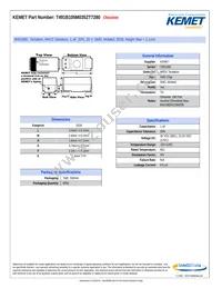 T491B105M035ZT7280 Datasheet Cover