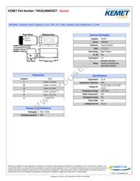 T491B106M025ZT Datasheet Cover