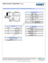 T491B107K006ZT Datasheet Cover