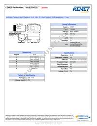 T491B156K020ZT Datasheet Cover