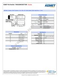 T491B156K020ZT7280 Datasheet Cover