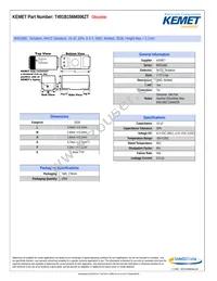 T491B156M006ZT Datasheet Cover