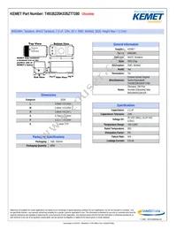 T491B225K035ZT7280 Datasheet Cover