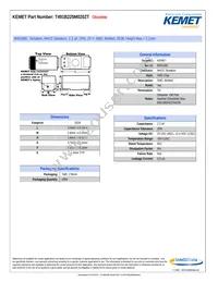 T491B225M020ZT Datasheet Cover