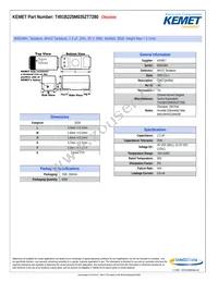 T491B225M035ZT7280 Datasheet Cover