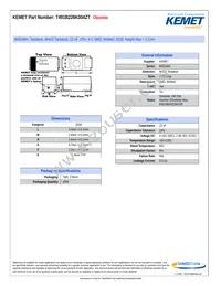 T491B226K004ZT Datasheet Cover