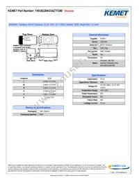 T491B226K016ZT7280 Datasheet Cover