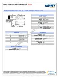 T491B226M006ZT7280 Datasheet Cover