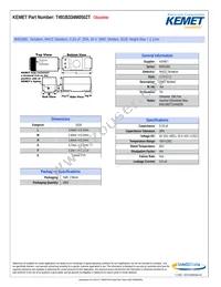 T491B334M050ZT Datasheet Cover