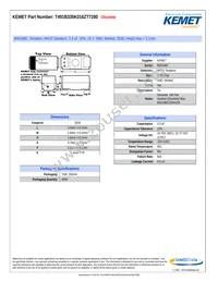 T491B335K016ZT7280 Datasheet Cover