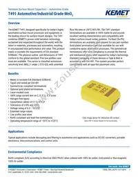 T491B335K025ATAUTO Datasheet Cover