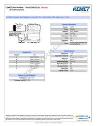 T491B335K025ZG Datasheet Cover